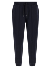 Brunello Cucinelli Cashmere and Silk Joggers Blue