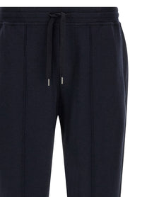 Brunello Cucinelli Cashmere and Silk Joggers Blue