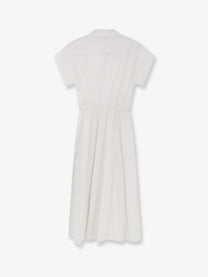 Tory Burch Women's Cotton Chemisier Dress White