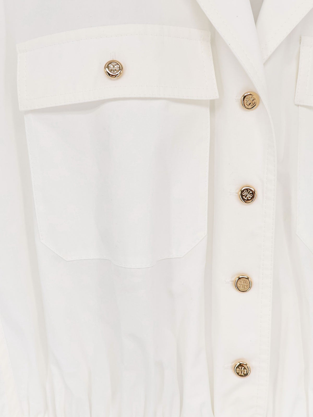 Tory Burch Women's Cotton Chemisier Dress White