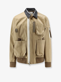 Sacai Men's Cotton Chino Jacket Beige