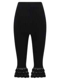 Ganni Cotton Crochet Pants Black