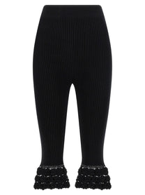 Ganni Cotton Crochet Pants Black