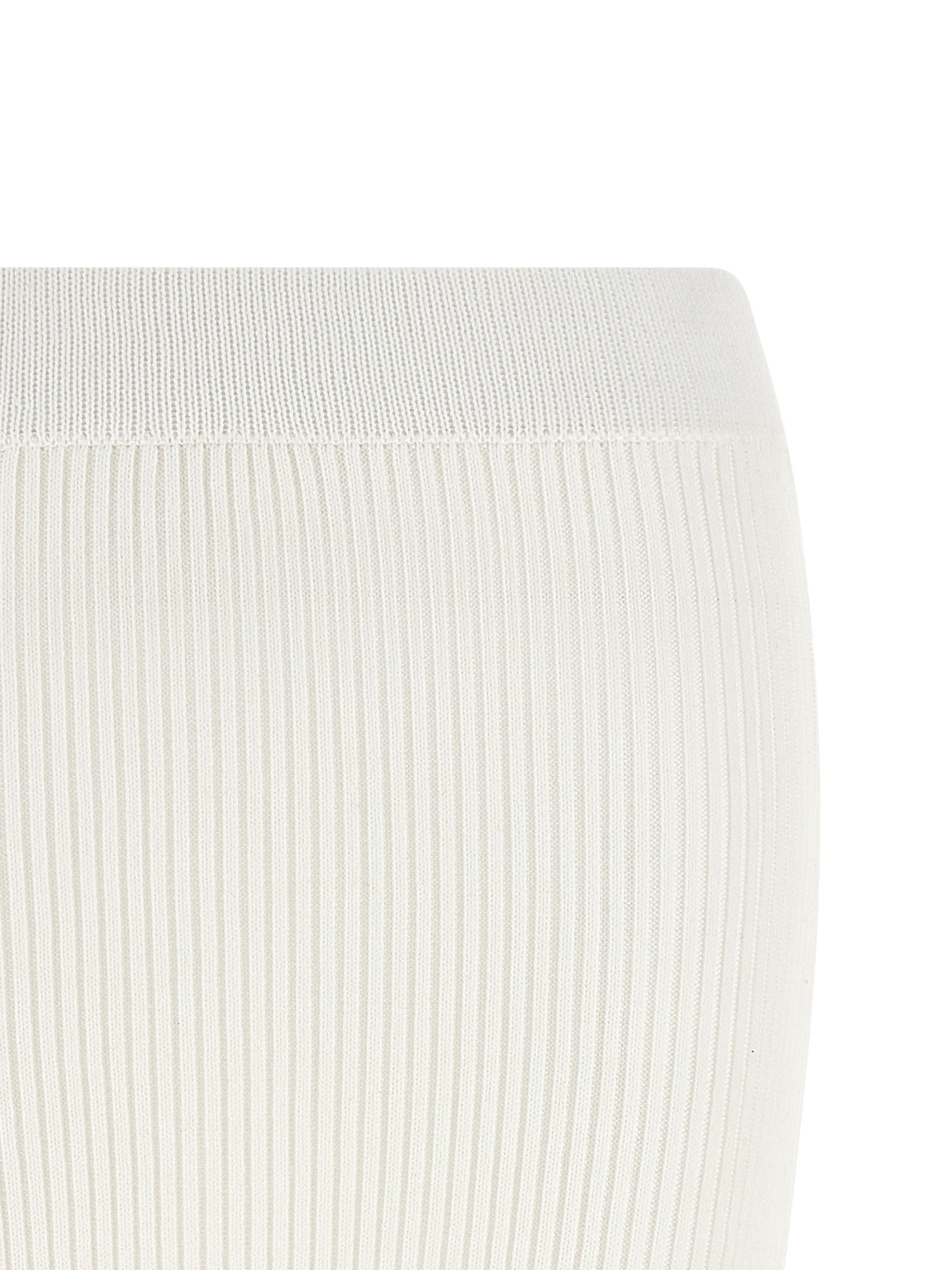 Ganni Cotton Crochet Skirt White