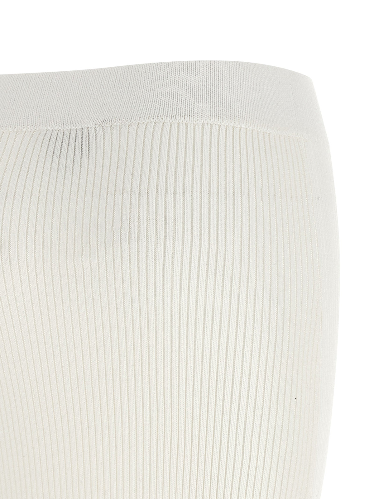 Ganni Cotton Crochet Skirt White