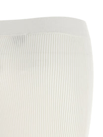 Ganni Cotton Crochet Skirt White