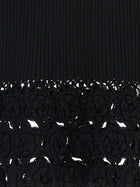 Ganni Cotton Crochet Vest Black, view 4