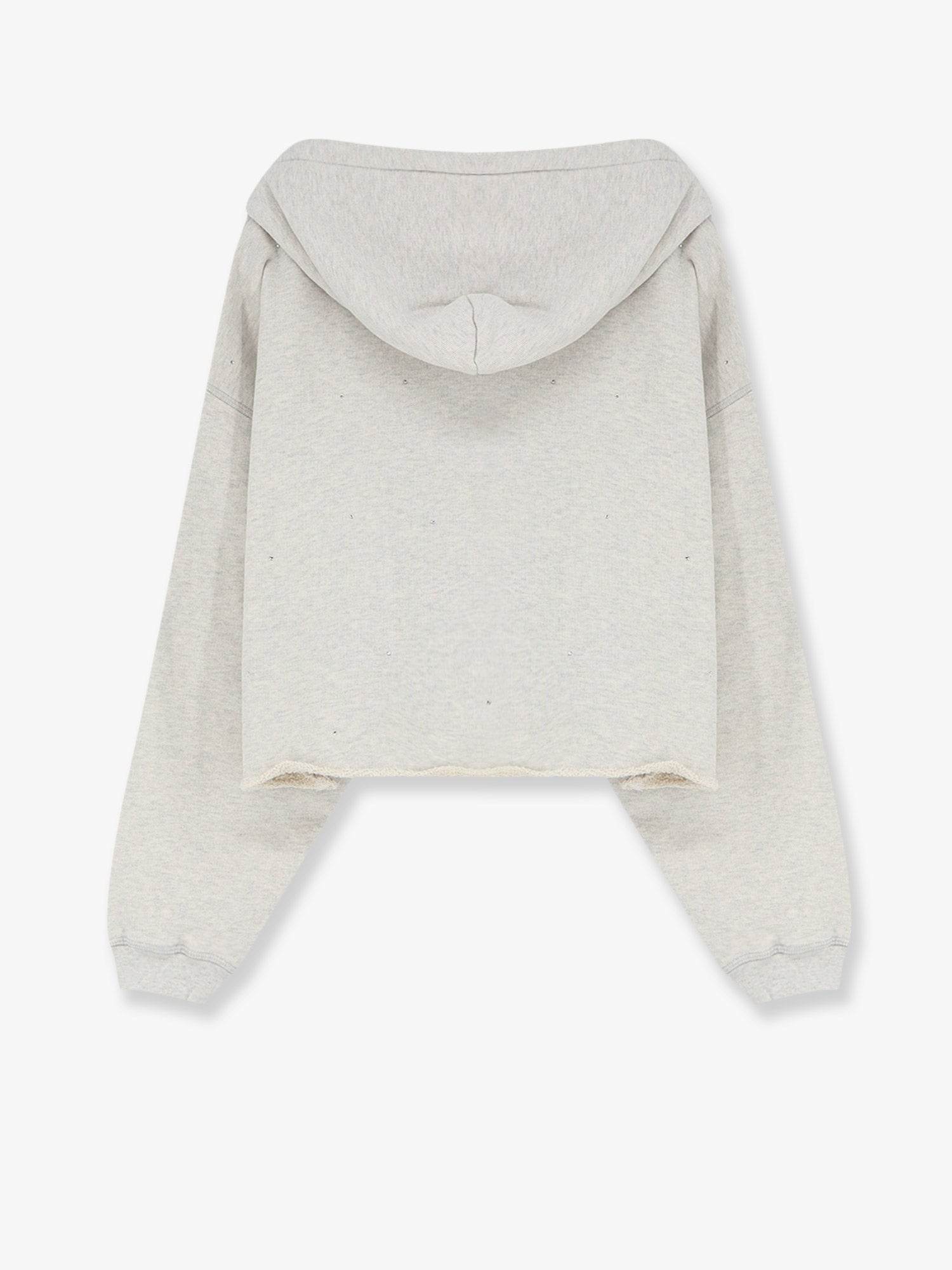 Golden Goose Women's Cotton Crop Sweatshirt Grey