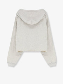 Golden Goose Women's Cotton Crop Sweatshirt Grey
