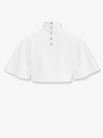 ALAÏA Women's Cotton Crop Shirt White