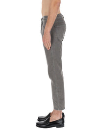 Lardini Men's Cotton Denim Jeans Grey