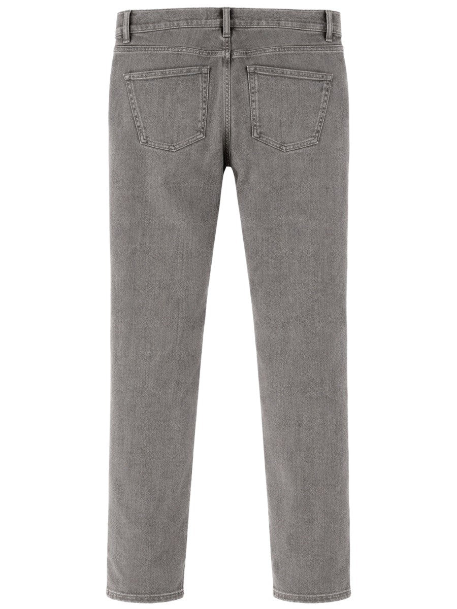 Lardini Men's Cotton Denim Jeans Grey