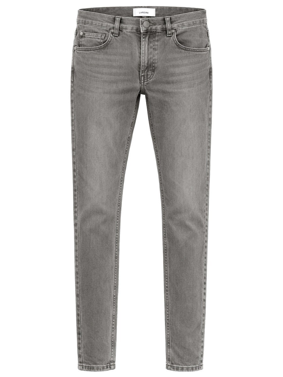 Lardini Men's Cotton Denim Jeans Grey