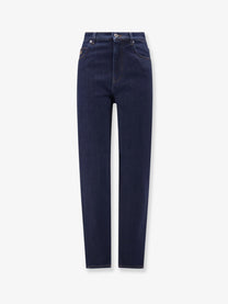 Loewe Women's Cotton Denim Jeans Blue