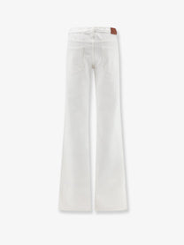 Gucci Women's Cotton Denim Trousers White