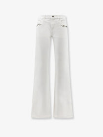 Gucci Women's Cotton Denim Trousers White