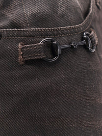Gucci Men's Cotton Denim Trousers Brown