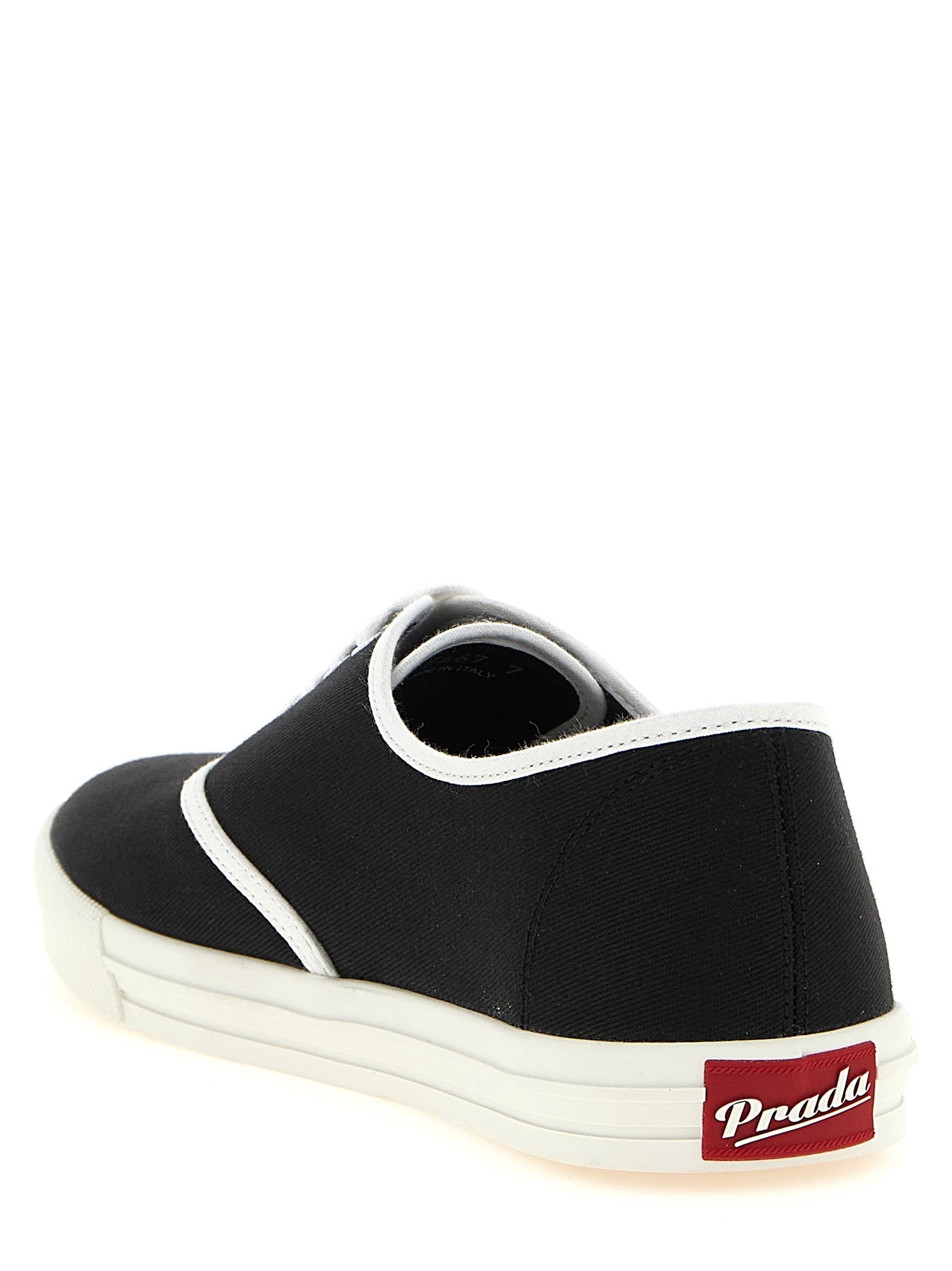 Prada Cotton Drill Sneakers Black