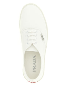 Prada Cotton Drill Sneakers White