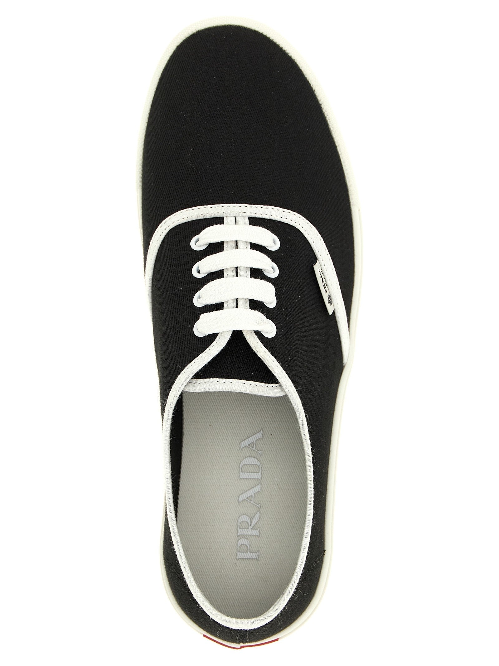 Prada Cotton Drill Sneakers Black