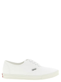 Prada Cotton Drill Sneakers White