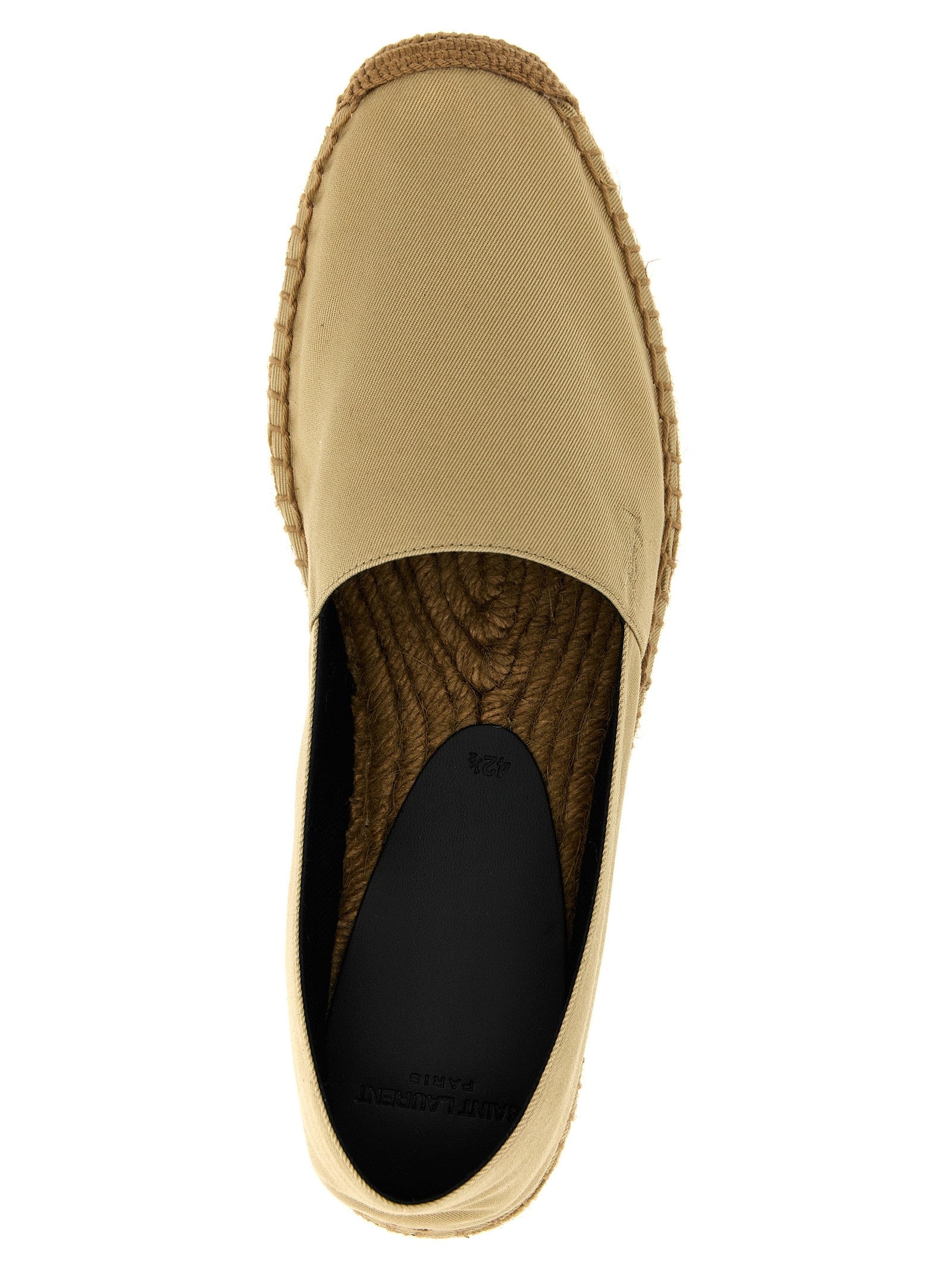 Saint Laurent Cotton Espadrilles Beige