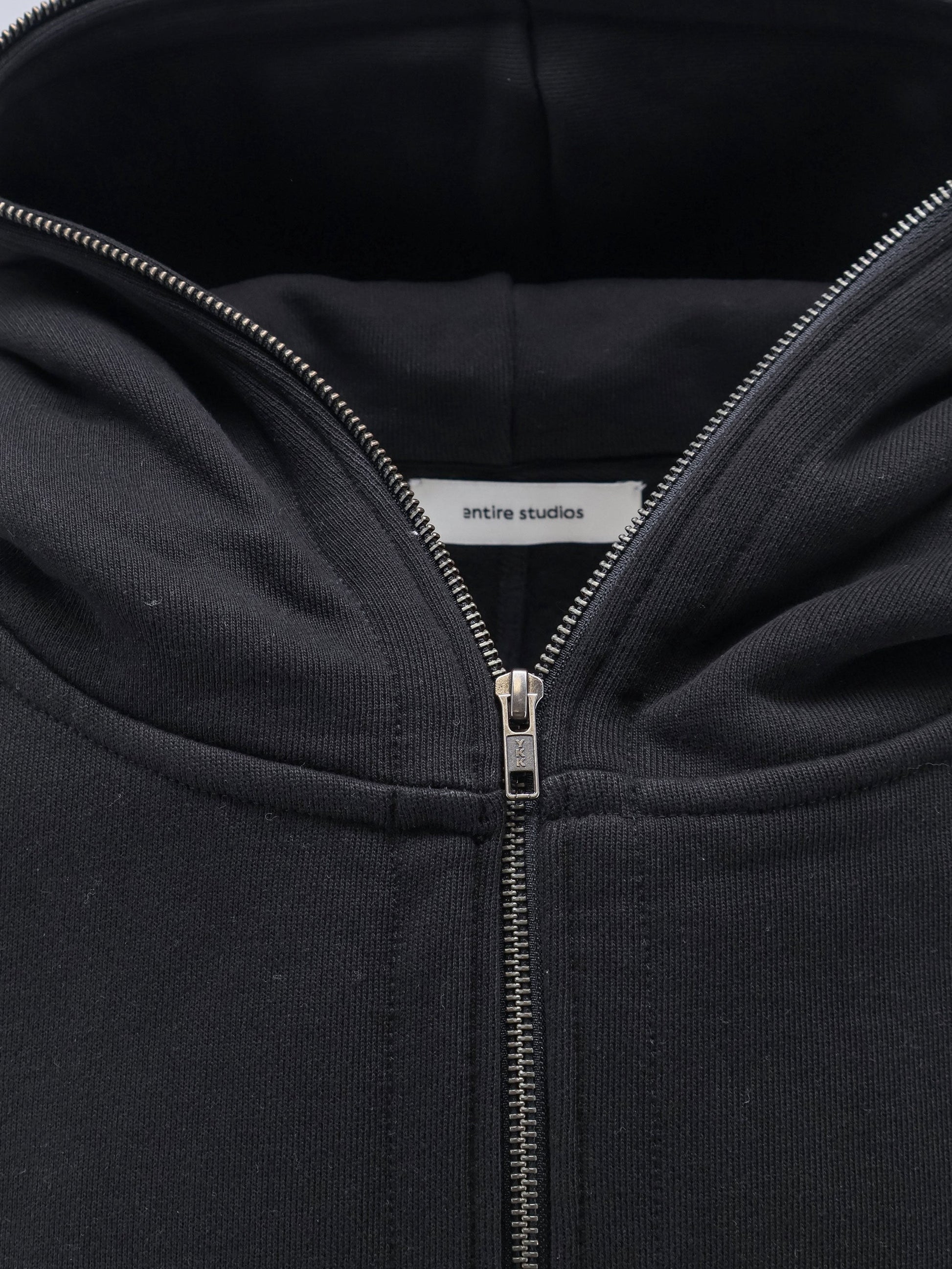 Entire Studios Unisex Cotton Eternal Zip Hoodie Black