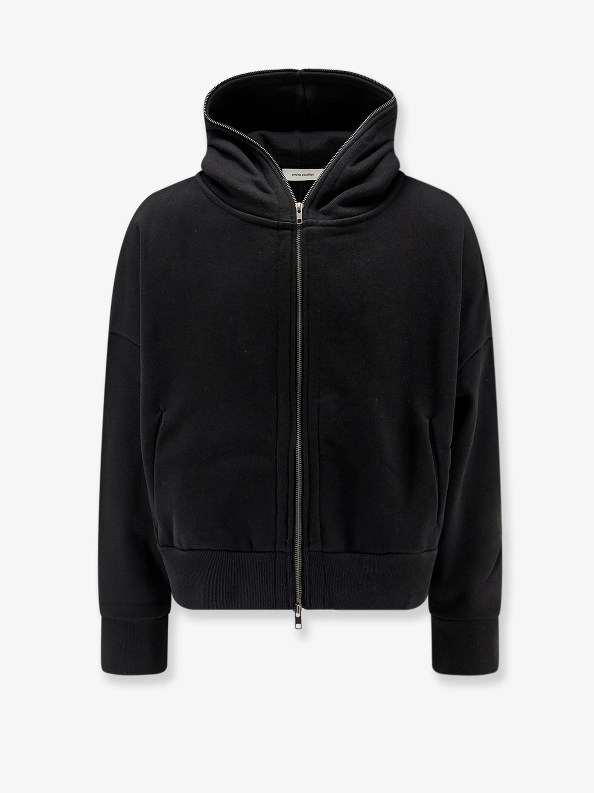 Entire Studios Unisex Cotton Eternal Zip Hoodie Black