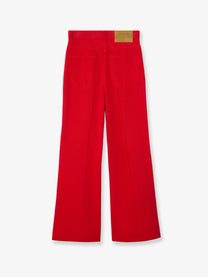 Celine Women's Cotton Flare Jeans Beige