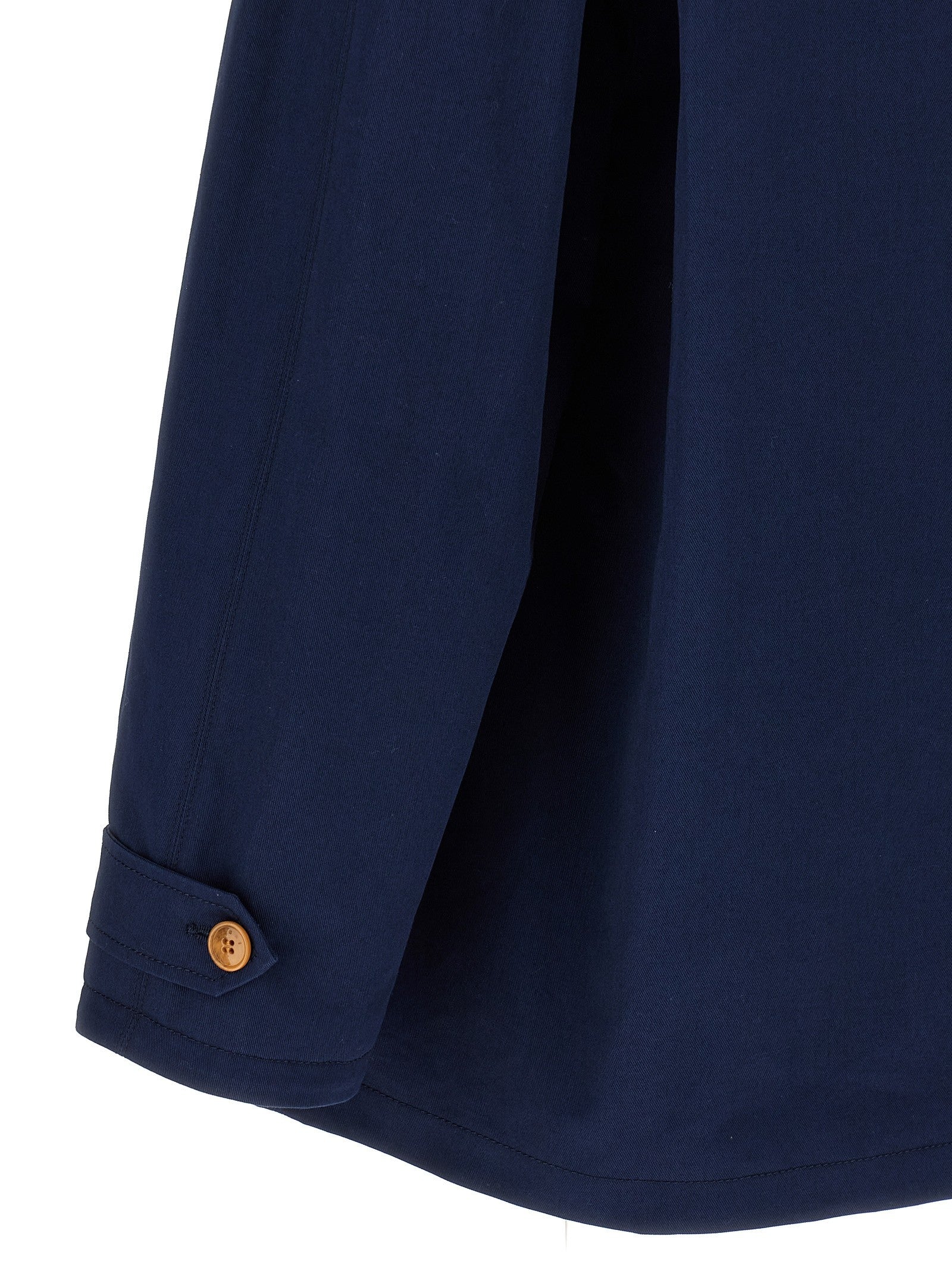 Marni Cotton Gabardine Parka Blue