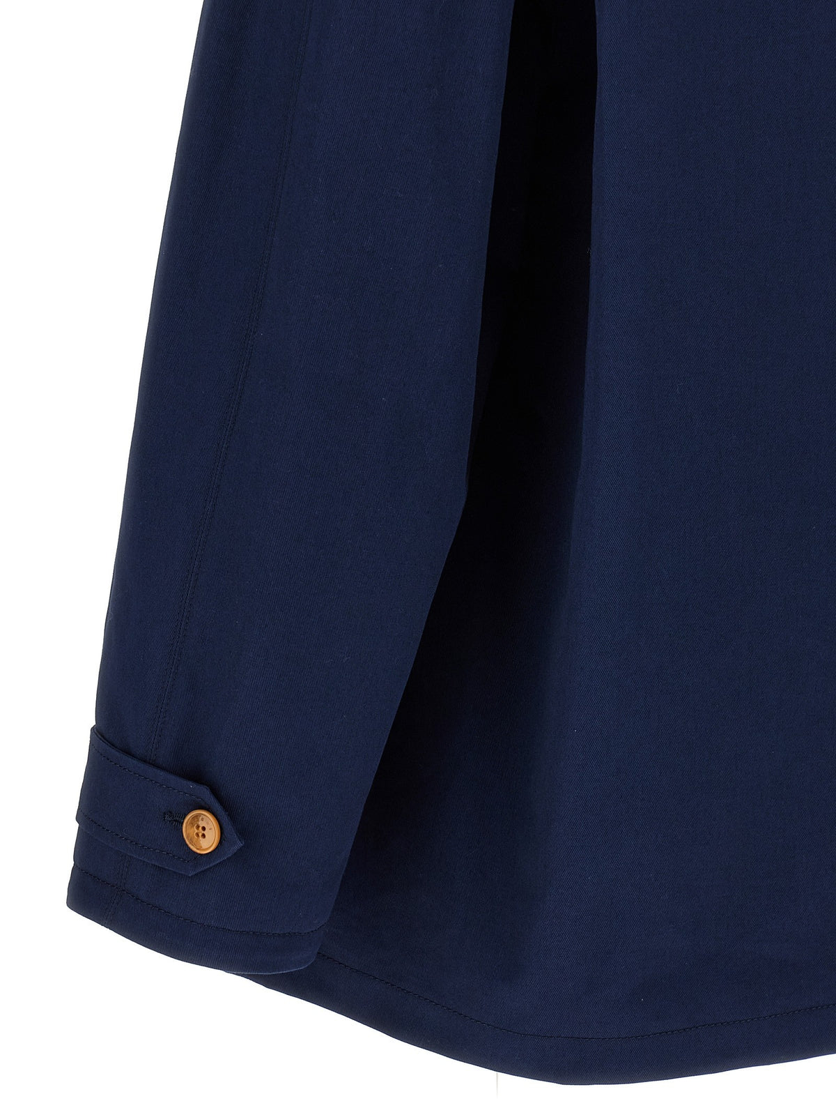 Marni Cotton Gabardine Parka Blue, view 4