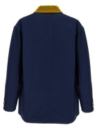 Marni Cotton Gabardine Parka Blue, view 2