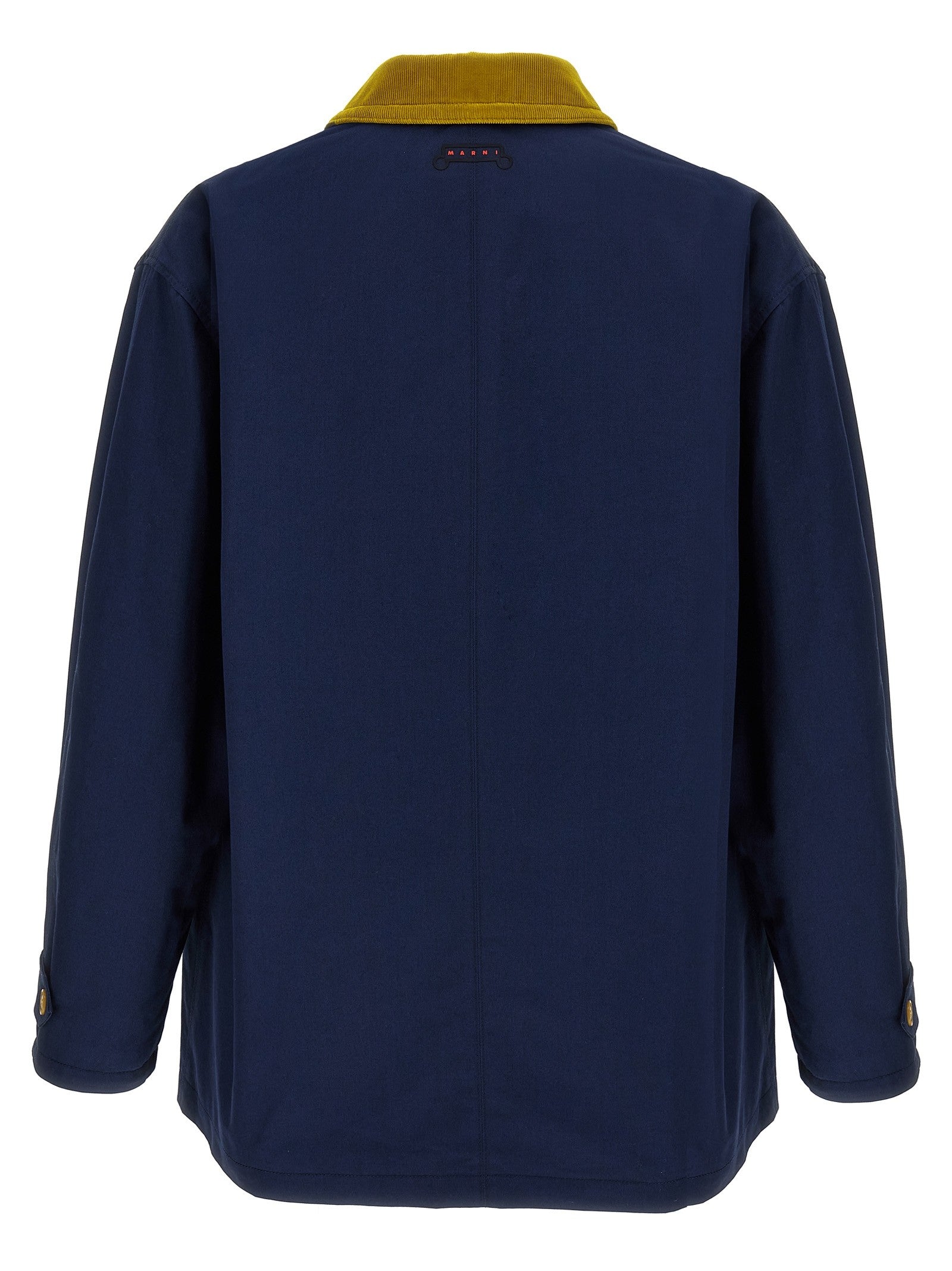 Marni Cotton Gabardine Parka Blue