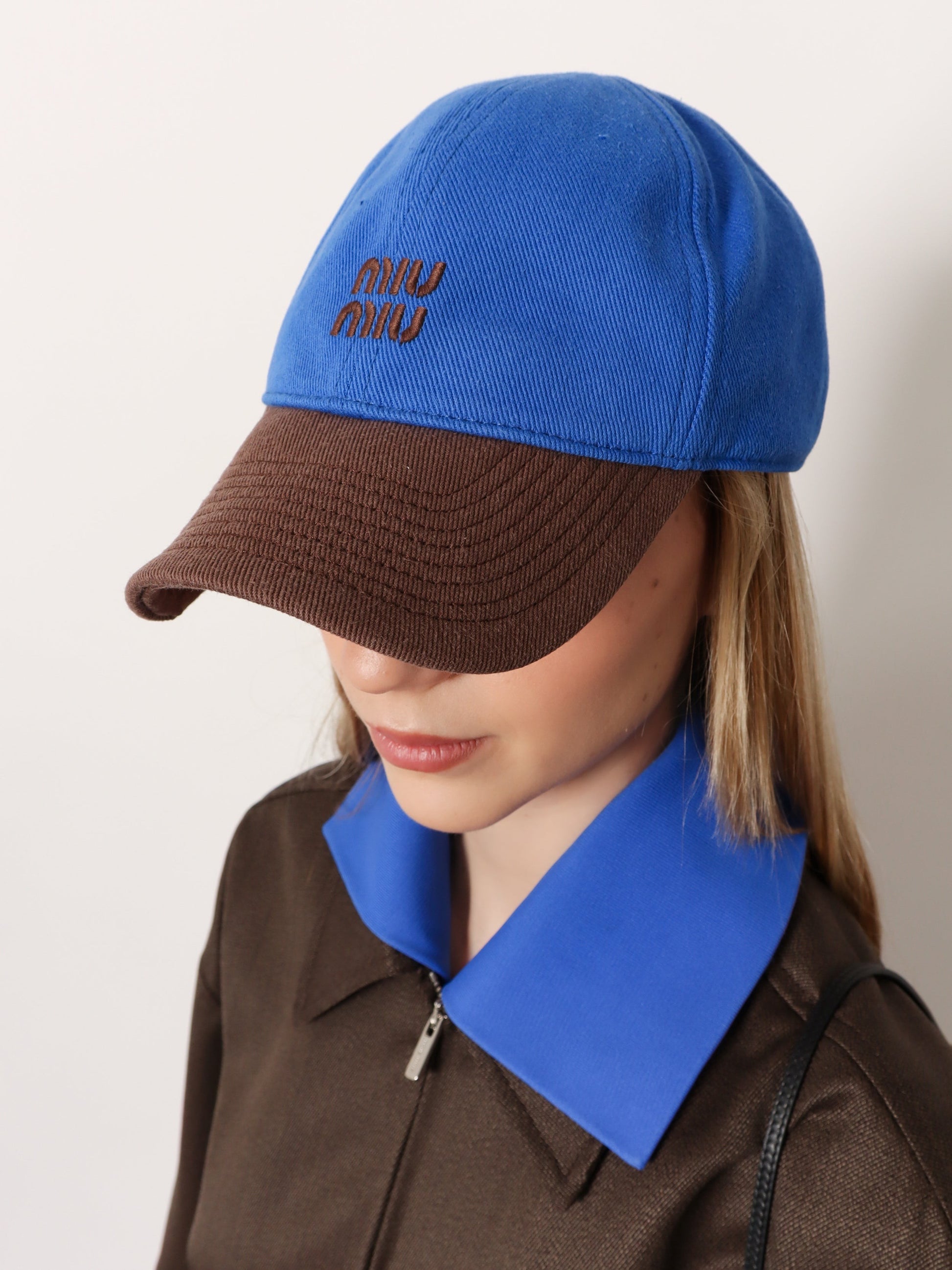 Miu Miu Women's Cotton Hat Brown