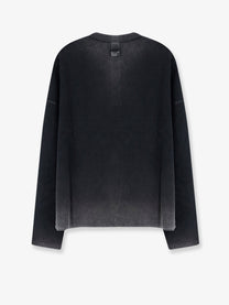Represent Men's Cotton Henley Shirt Black
