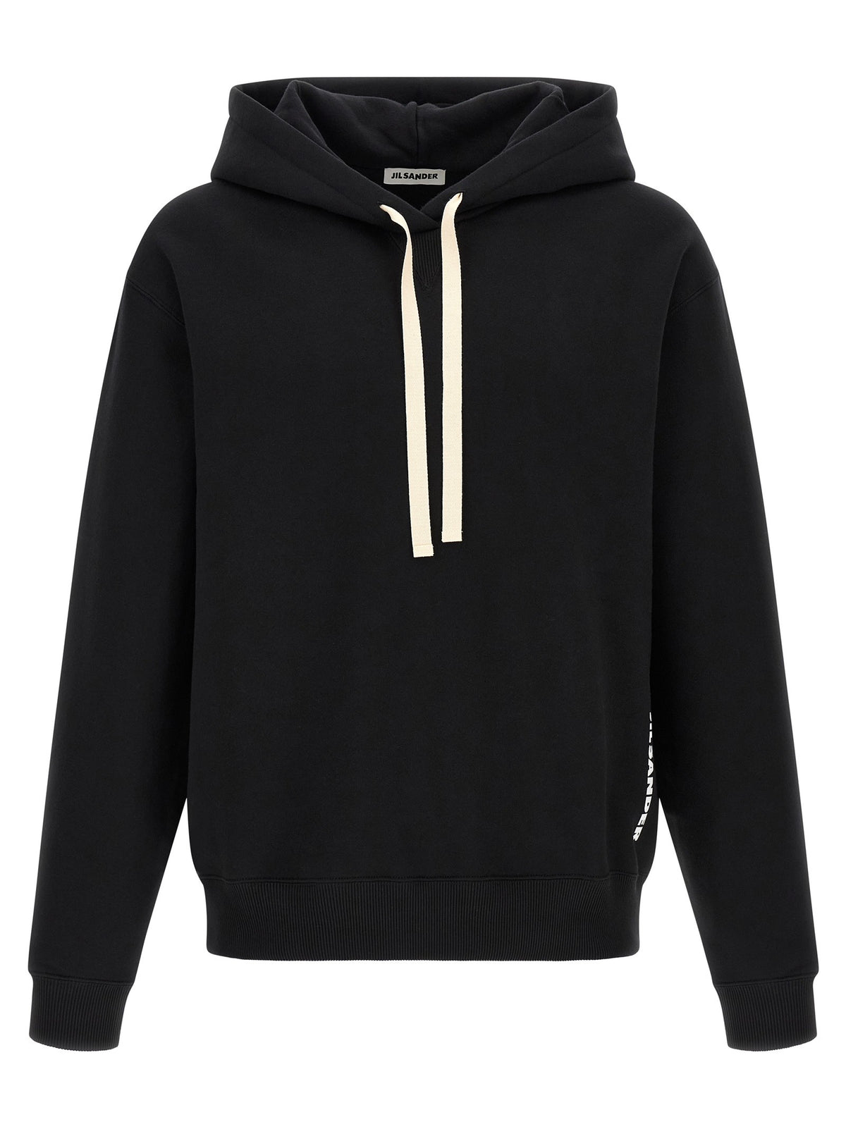 Jil Sander Cotton Hoodie Black