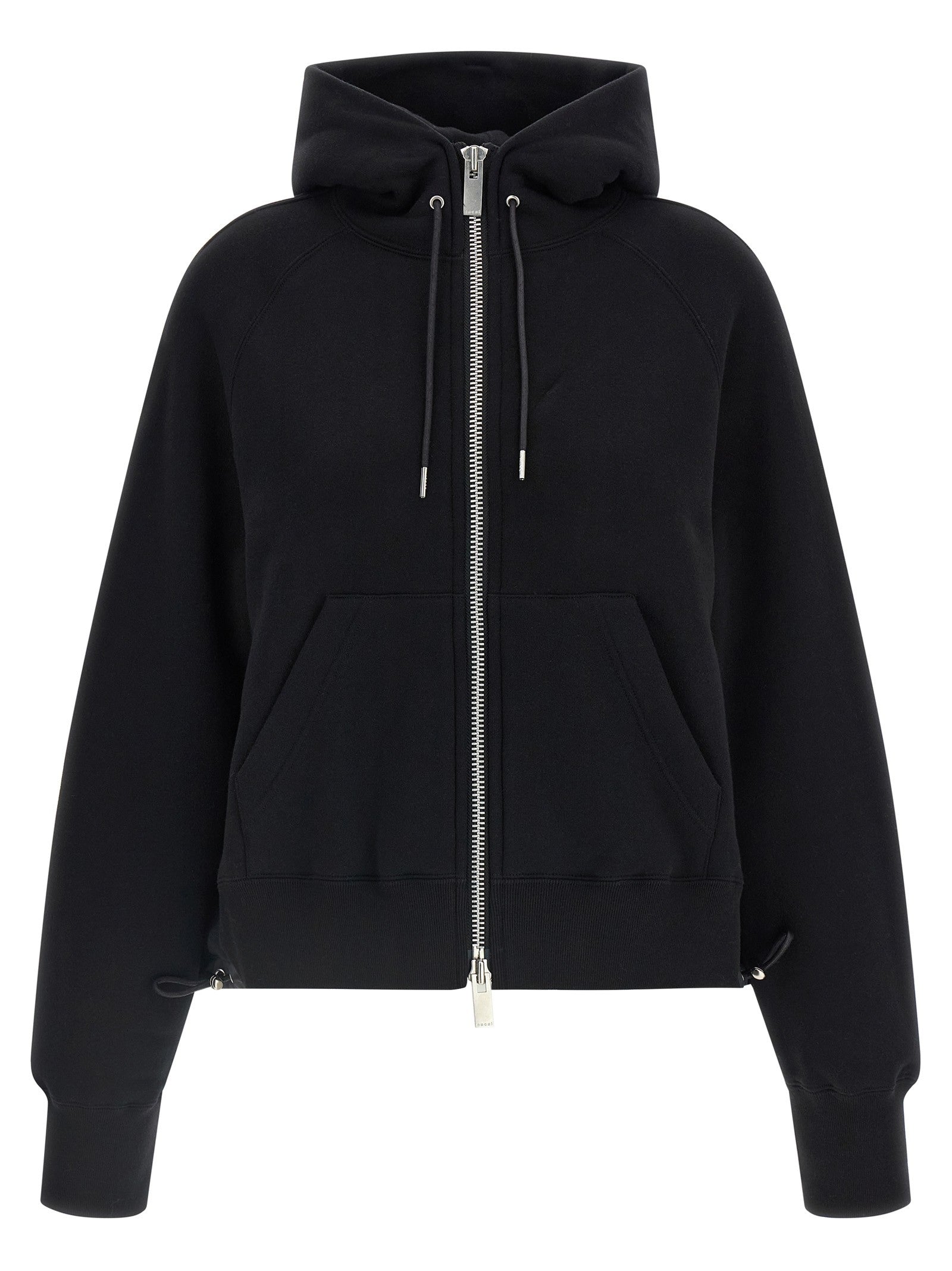 Sacai Cotton Hoodie Black
