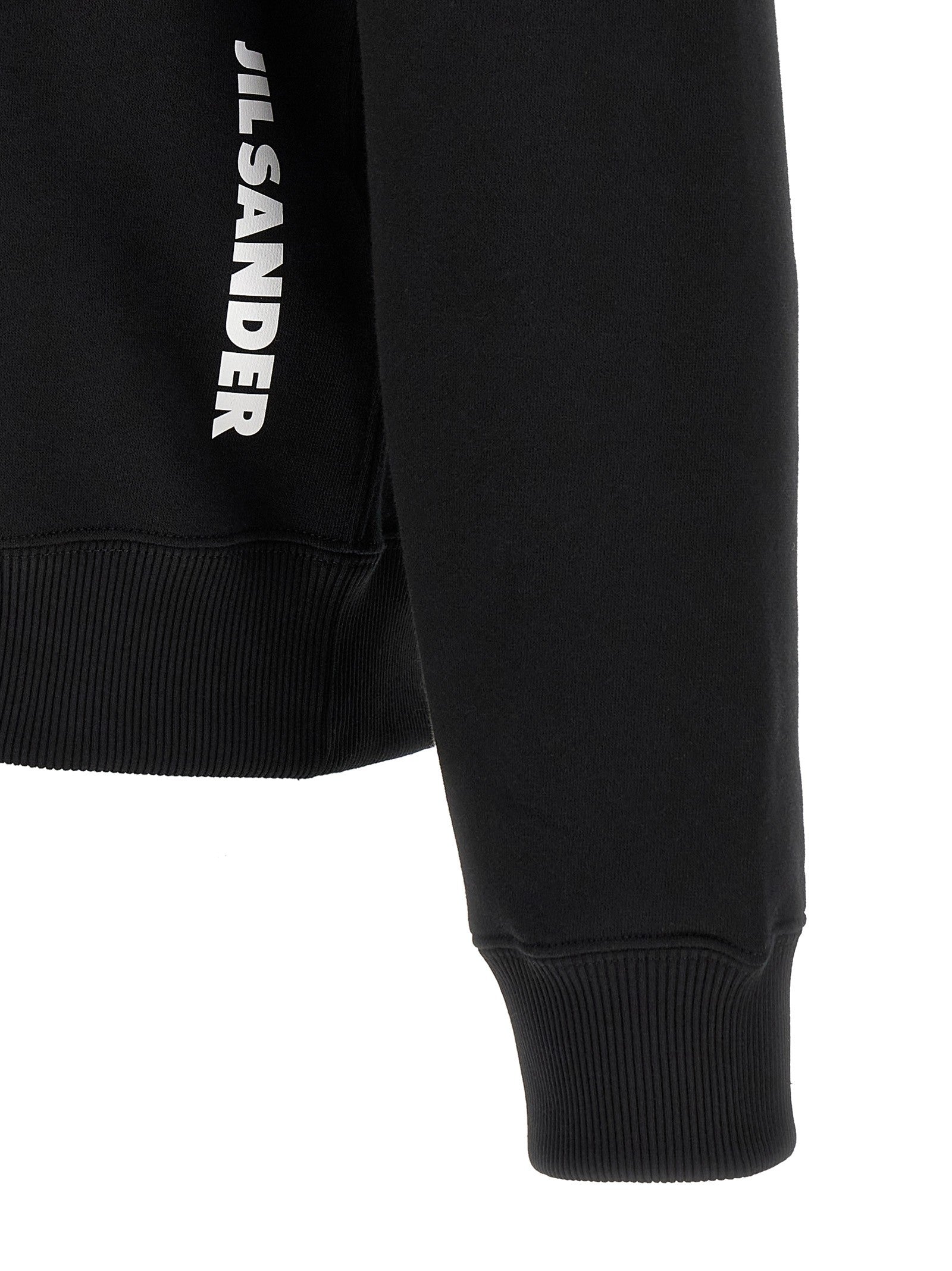 Jil Sander Cotton Hoodie Black