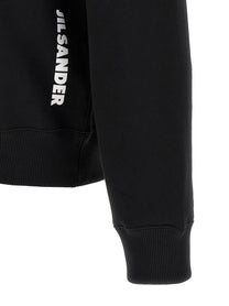 Jil Sander Cotton Hoodie Black