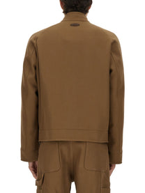 Moschino Men's Cotton Jacket Brown