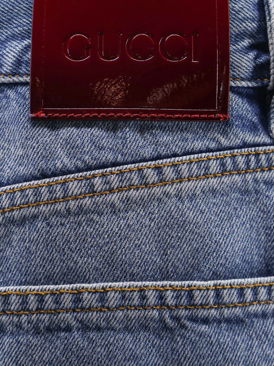 Gucci Women's Cotton Jeans Blue