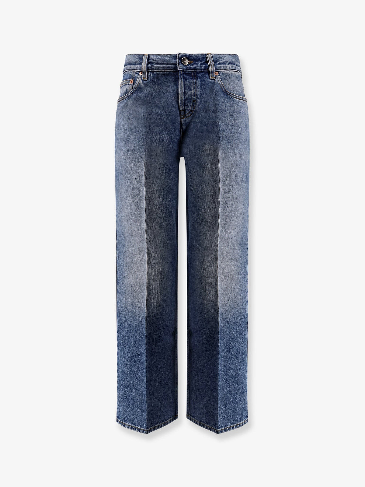 Gucci Women's Cotton Jeans Blue