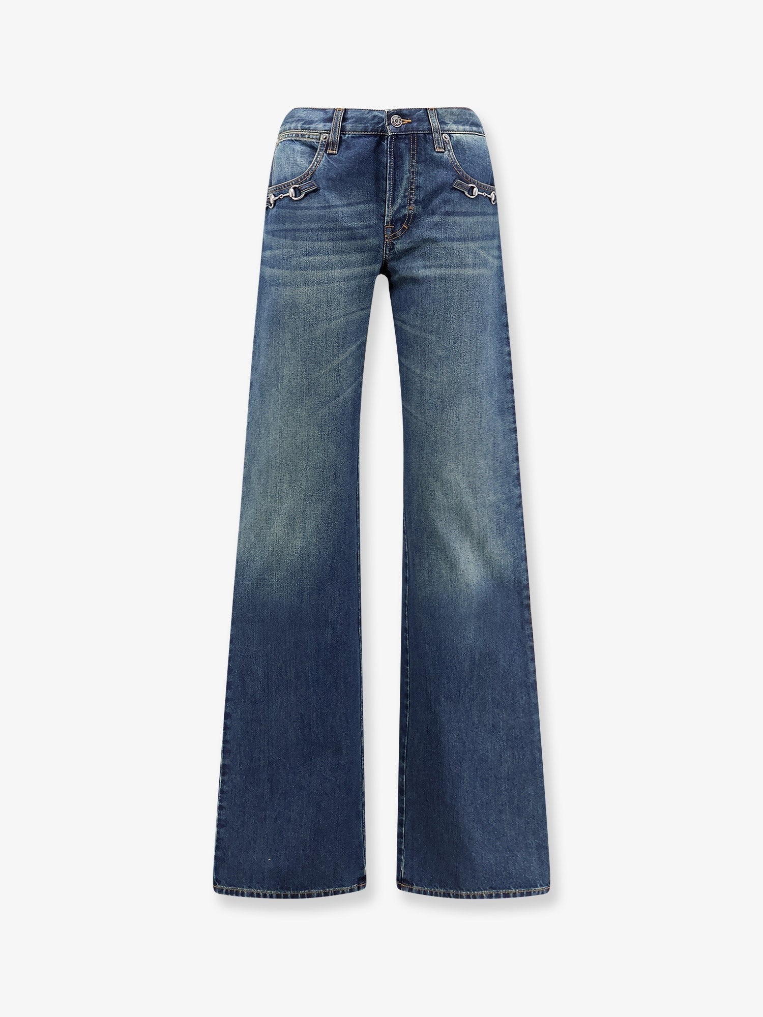 Gucci Women's Cotton Jeans Blue