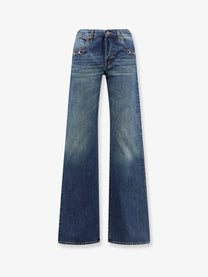 Gucci Women's Cotton Jeans Blue