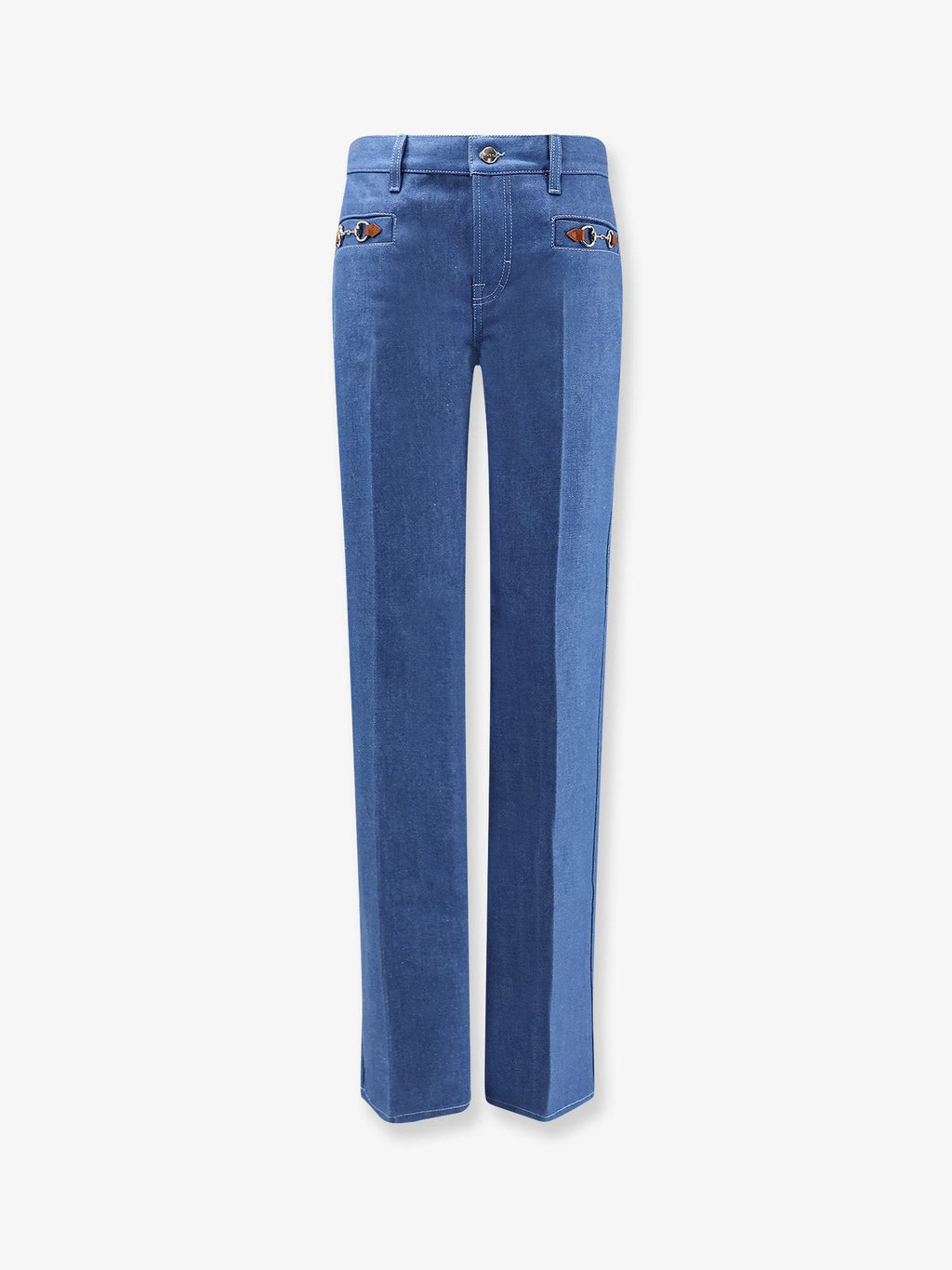 Gucci Women's Morsetto Jeans Blue