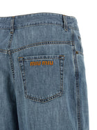 Miu Miu Cotton Jeans Blue, view 4