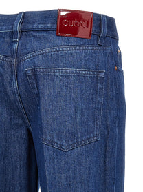 Gucci Cotton Jeans Blue