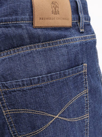 Brunello Cucinelli Men's Cotton Jeans Blue