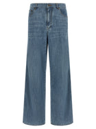 Miu Miu Cotton Jeans Blue