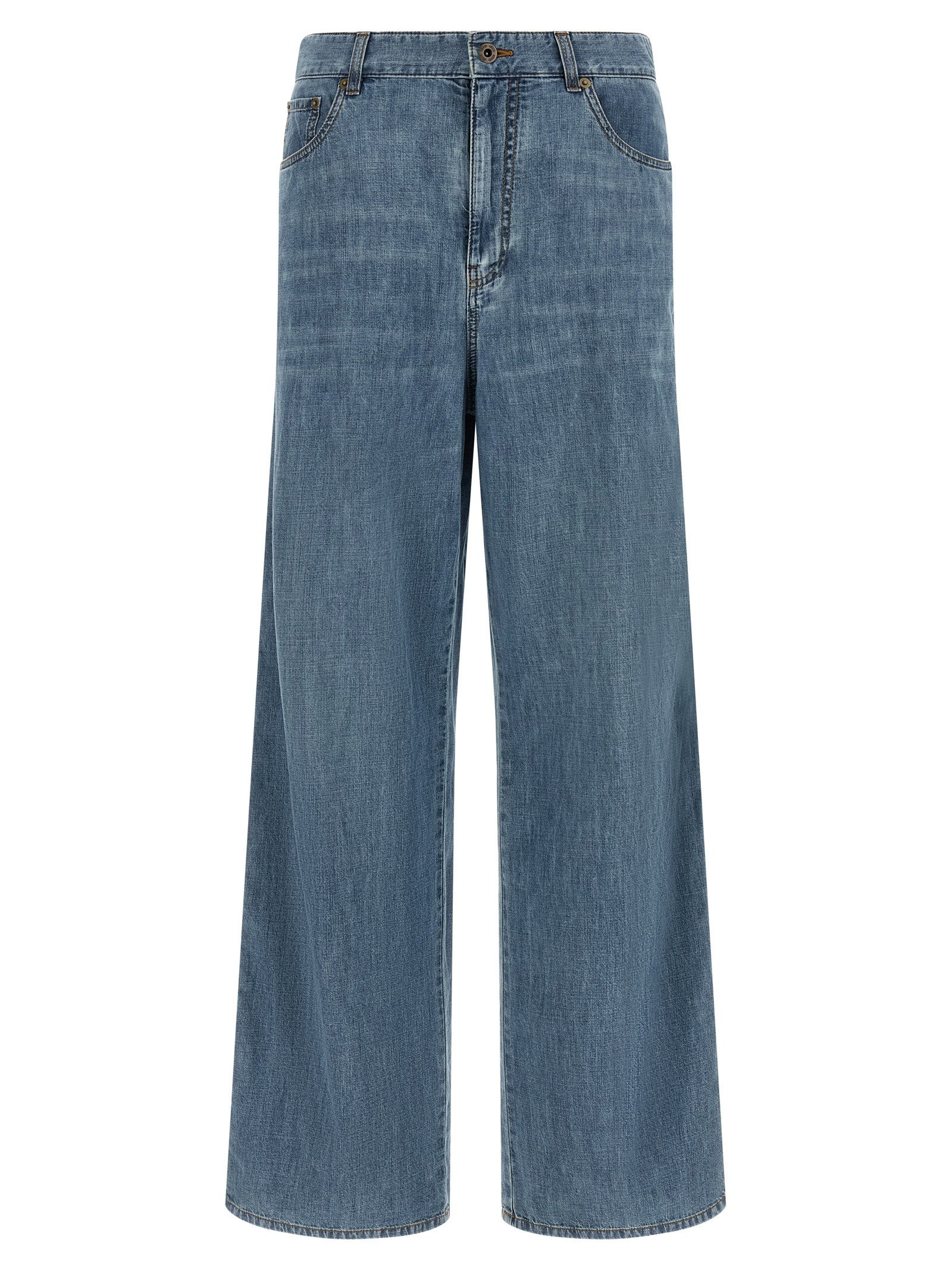 Miu Miu Cotton Jeans Blue